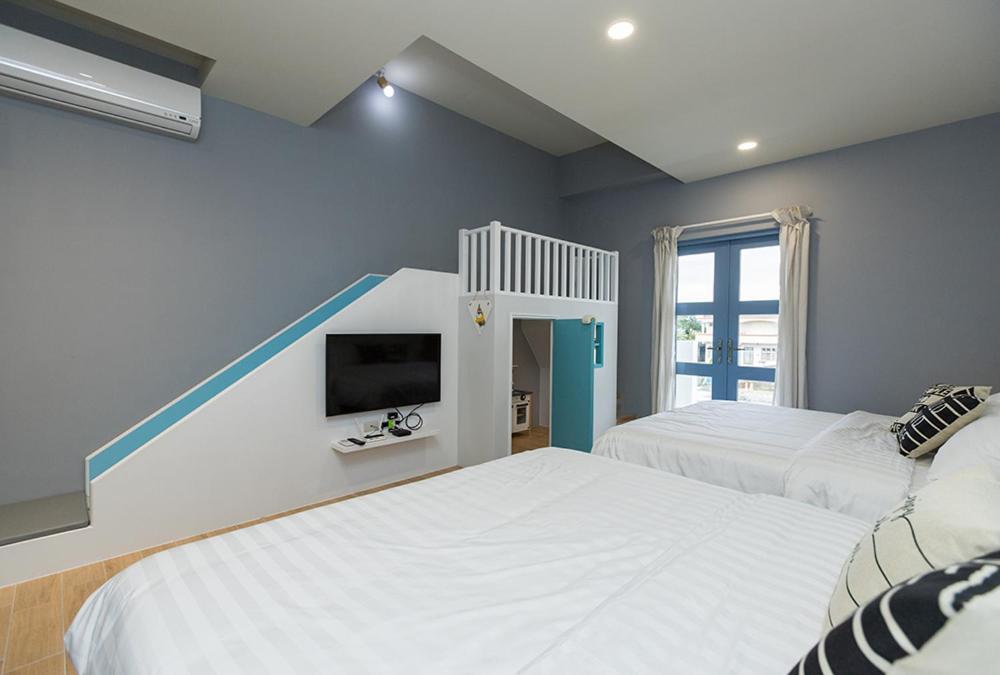 Blue White Apartamento Wujie Exterior foto