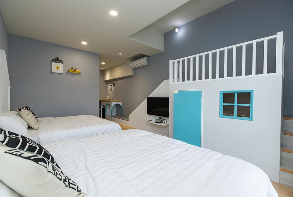 Blue White Apartamento Wujie Exterior foto